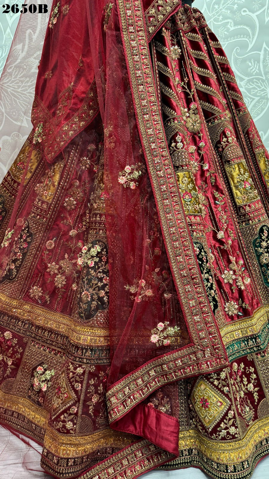 2650 A and B by Anjani Art Heavy Velvet Bridal Wear Lehenga Choli Wholesale Shop In Surat